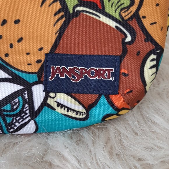 Jansport 15" Laptop/Tablet Fastfood Print Sleeve Carrying Case - Picture 3 of 6